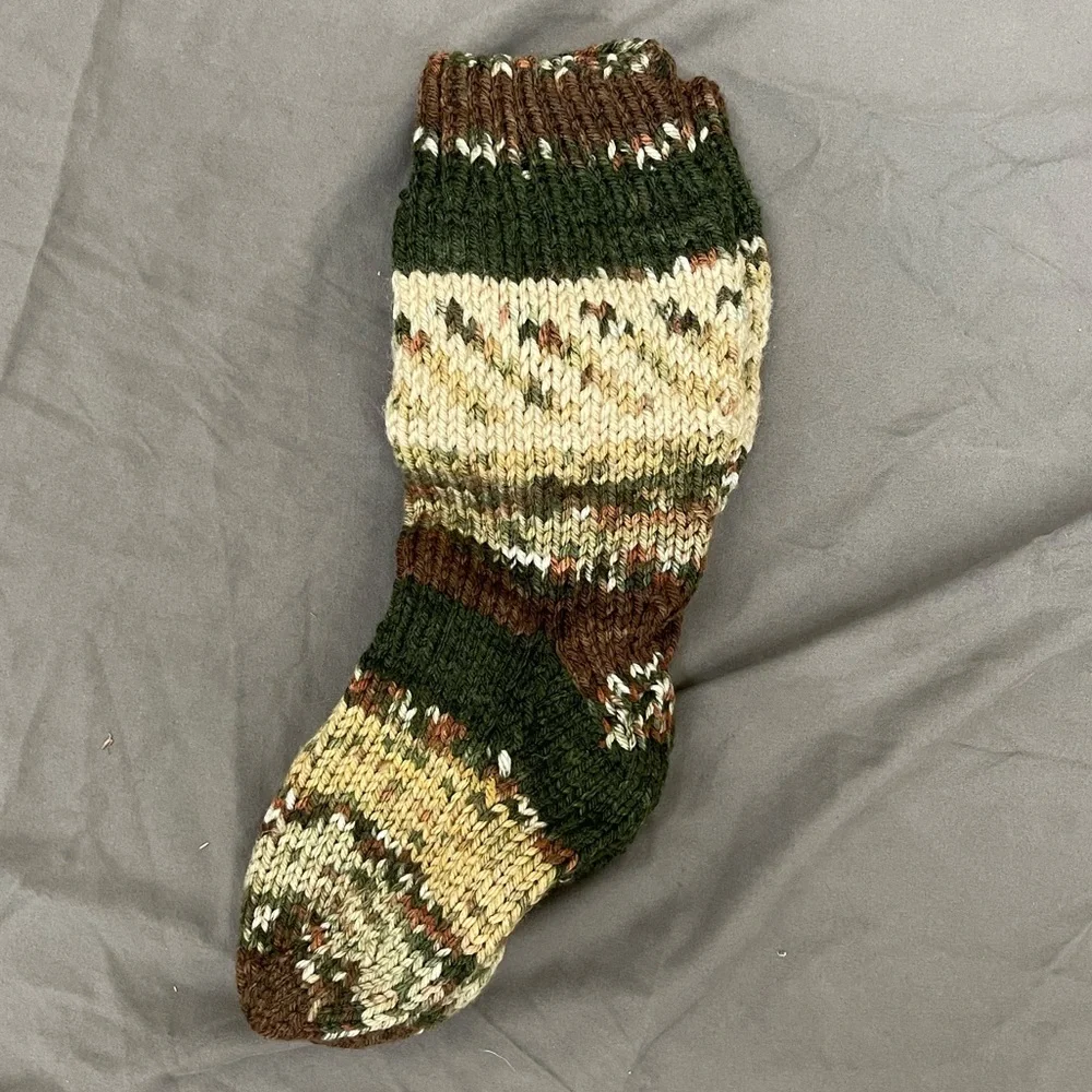 Three Pairs of Hand Knit Children’s Socks Size 1